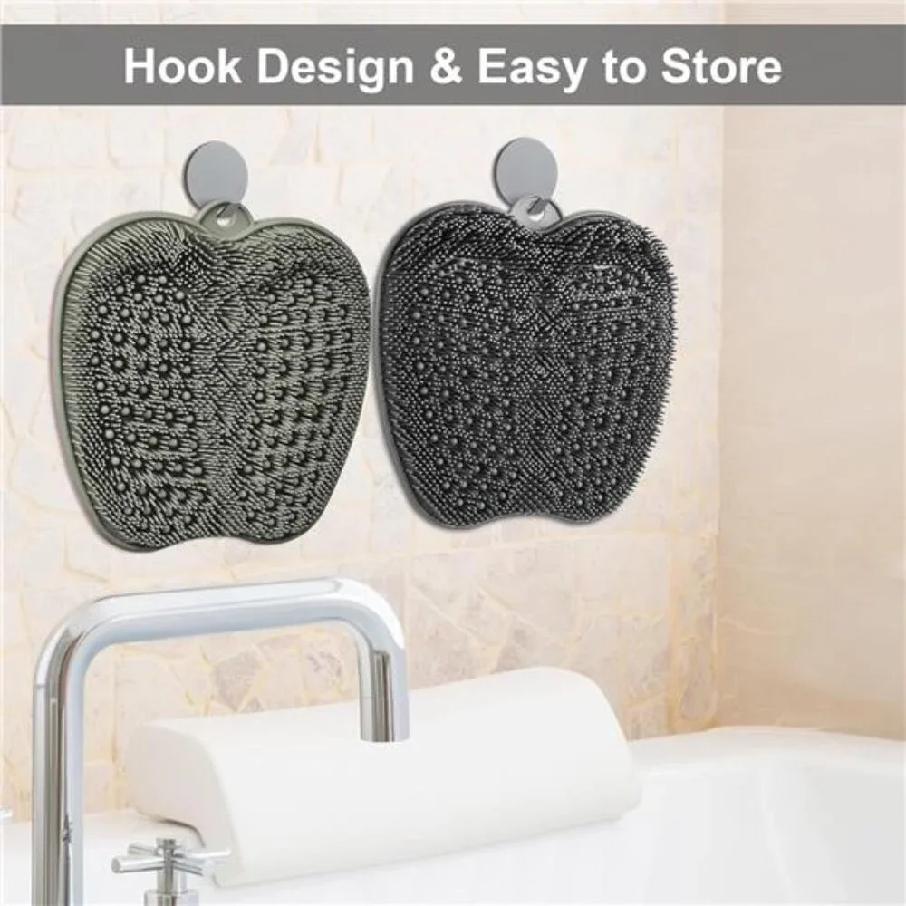 Shower Foot Scrubber Mat with Non-Slip Suction Cups, Foot Spa Brush